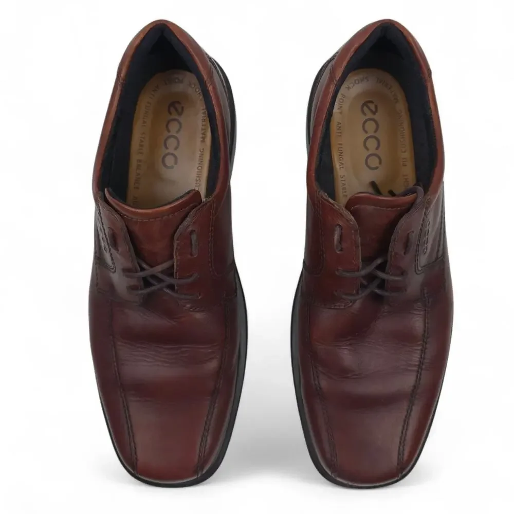 Ecco Shoes Mens 44 US 10/10.5 Helsinki Square‎ Bike Toe Oxford